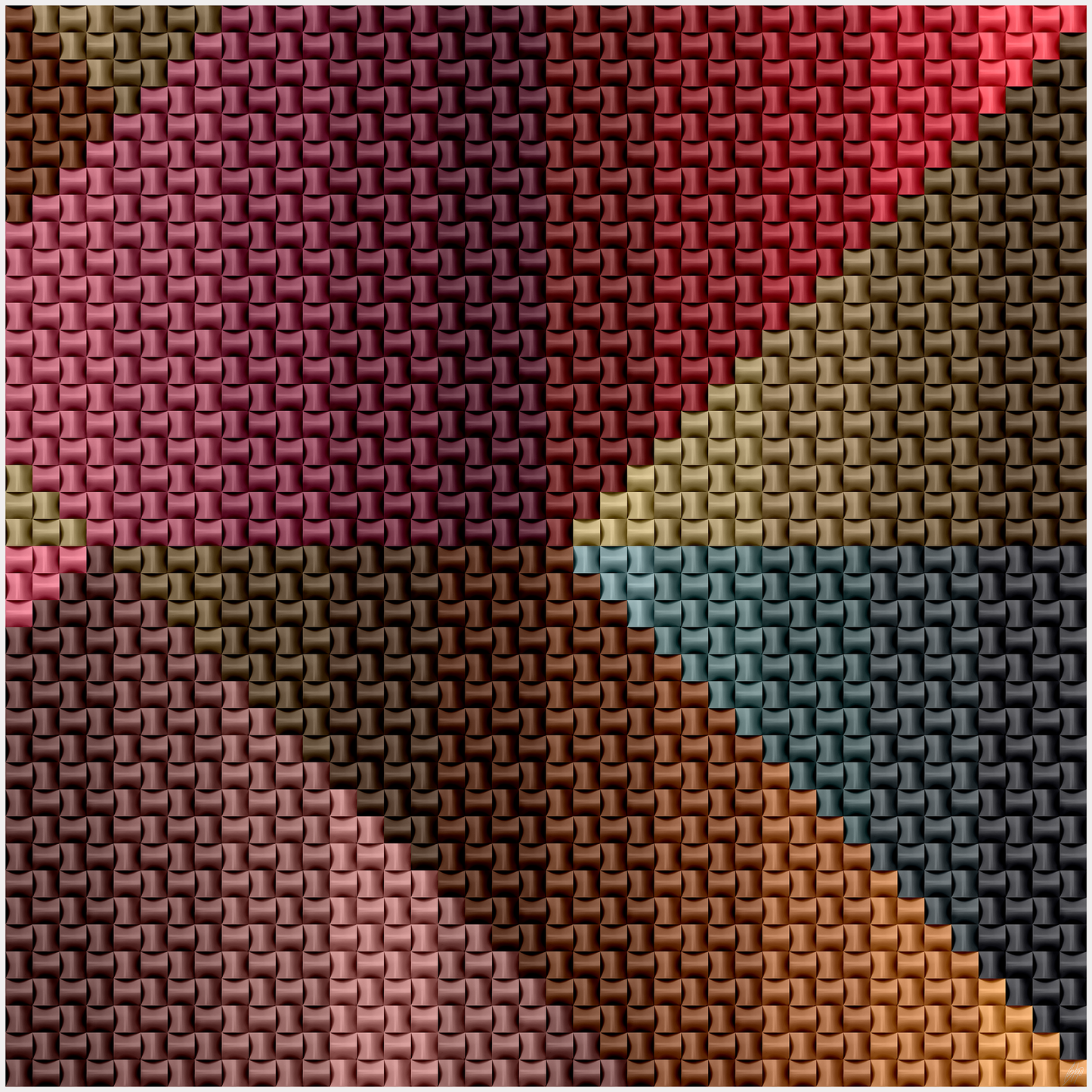 Diagonals X Diptych Fine Art Print (unframed)