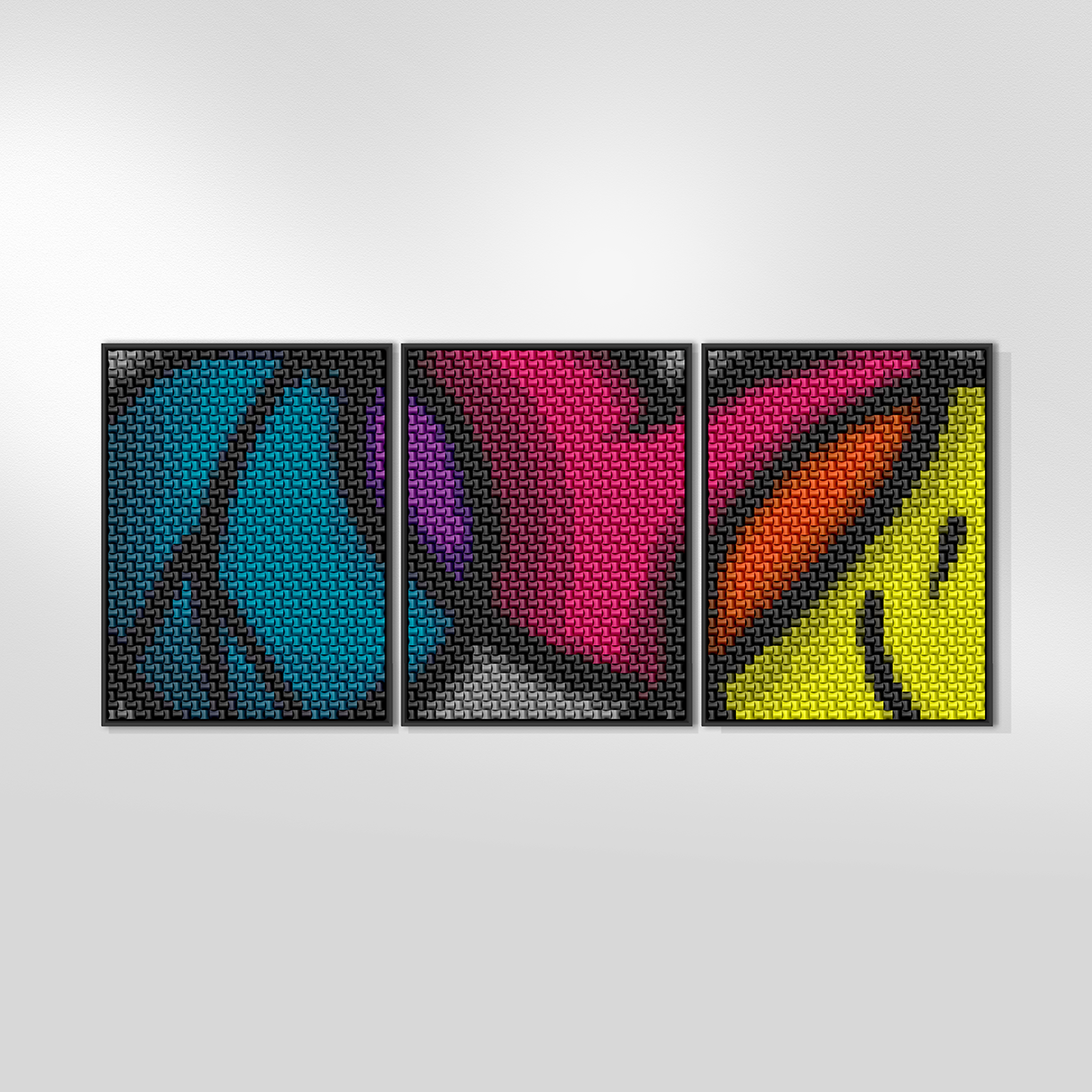 Smile triptych (Set of 3) Fine Art Print (unframed)