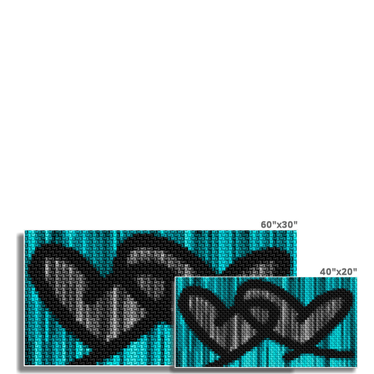 Love Script Teal Fine Art Print (unframed)